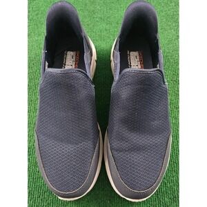 Skechers Mens Hands Free Swift Fit Memory Foam Slip On Shoes‎ Navy Blue Size 9.5